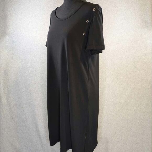 Vintage Beach by Jordan Taylor Black Cover Up Dress Women L Made in USA Swim - Picture 11 of 13
